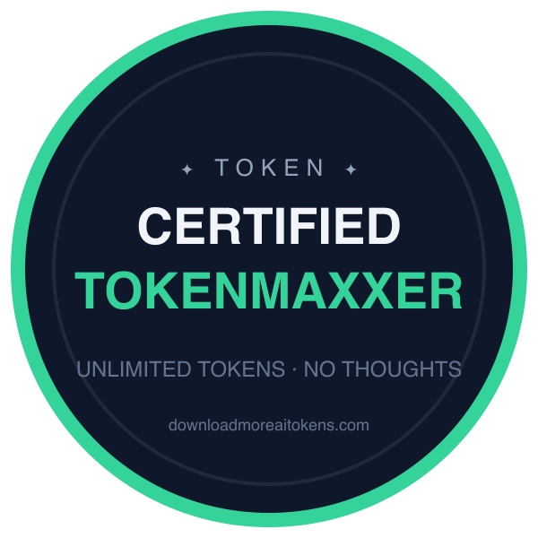 Certified Token Maxxer badge